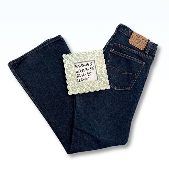 𝅺VINTAGE Jordache Dark Wash Wide Leg/Flare Jeans - Picture 7 of 10